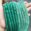 Détail de perles d'abaque en pierre naturelle verte à plusieurs rangs pour bijoux DIY - 4*6mm 1 Fil (Environ 90pcs) / Jade aventurine