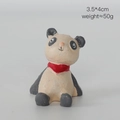 Miniature resin panda figurine looking up at the sky, size 3.5x4cm weight 50g - Panda