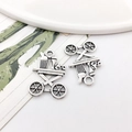 Vintage Silberlegierung Getränkewagen Anhänger für DIY Schmuck Armbänder - Antik Silber Weinwagen