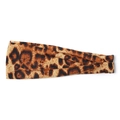 Elastic yoga headband featuring a classic brown and black leopard print pattern - Classic Leopard