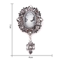 Grey Rhinestone Style (XD7355 Antique Silver)