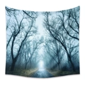 Bohemian tapestry featuring a misty forest path landscape for room wall decoration - 73X95CM (Cross-border Brushed) / Misty Forest Silent Path (GT100010)