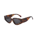 Tortoiseshell cat-eye sunglasses with dark grey lenses in a retro fashion style - Tortoise Frame Gray Lens
