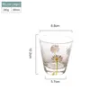 Bicchiere martellato 350ml con margherita, modello B basso grande, altezza 10,2cm - Basso Grande (B) 350ML