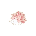 Detailaufnahme einer kreativen Igel-Emaille-Brosche mit rosa und weißen Details - Rosa Blume Igel Stil (XZ3356)