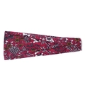 Floral print sports headband in burgundy with retro patterns and twist design - Wine Red Pastoral Floral