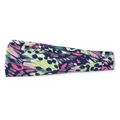 Wide elastic sports headband featuring colorful abstract camouflage print on white background - Abstract Camo Texture
