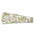 Summer wide headband with green pineapple print on white breathable fabric - Summer Pineapple Bandana