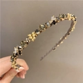 Gray Rhinestone Headband