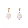 Geometric Pearl Studs(YE37188) / Gold