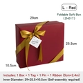 L Rojo - Caja Suple Plegable (ZH017) (con Cinta)