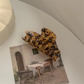 Macro detail of the large tortoiseshell hair claw clip with its durable grip teeth - Dragon Bone Claw / Dark Tortoise