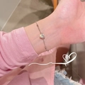 Bracciale a Catena con Cuore in Zirconia