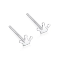 Kronen Ohrstecker / Markierung Von S999-material