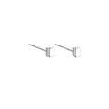 Rechteckige Ohrstecker / Markierung Von S999-material