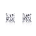 4mm Quadratische Zirkon Ohrstecker / Markierung Von S999-material