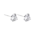 4mm Herz Zirkon Ohrstecker / Markierung Von S999-material