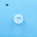 Beccuccio in plastica bianca traslucida per artigianato fai-da-te modello 3# - Dente Piatto (03#)