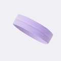 Elastic quick-dry seamless sports headband in lavender purple with ribbed knit texture - Standard / Purple