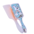 Detail of liquid glitter hairbrush with floating sequins and a cute panda unicorn print - Rainbow Pony Foam Glitter
