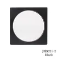 Minimalist square black PE film jewelry display box for floating necklace storage - Round Window Suspension Box (JBEM201-2) / Black