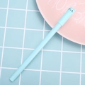 Cute light blue cat-themed gel pen with 0.5mm needle tip and matte plastic finish - 0.5mm / Green