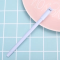 Niedlicher helllilafarbener Katzen-Gelschreiber mit 0,5 mm Nadelspitze für Schüler - 0.5mm / Lila