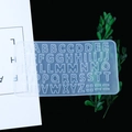 Transparante DIY siliconen mal met 26 letters en cijfers voor het gieten van harskunst - Letters In Hun Natuurlijke Staat