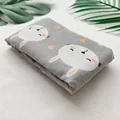 Washable grey cat bed featuring cute white rabbit print and soft cotton fabric - Grey Rabbit (Cloth Only)