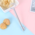 Vintage silver key-shaped neutral pen with 0.5mm tip on colorful decorative background - 0.5mm / Key Silver