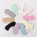 Set of ten colorful invisible velvet socks for women in candy tones and pastel shades - One Size / Multicolor Mixed