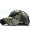 Berretto tattico mimetico woodland con ricamo Navy Seal sulla visiera e sulla fronte - Stile Camuffamento (02)