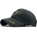 Army green camo baseball cap with U.S. ARMY embroidery and tactical star patch decoration - Adjustable / Army Green (03)