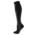 Black and gray compression socks with professional functional knit patterns - L/XL / Black
