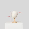 Mannequin head with wooden base for hats and wigs display with 50cm head circumference - Kids Style + Super Short Base