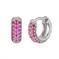 Silver With Pink Zirconia