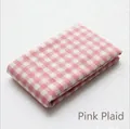 Washable pet bed variant featuring a soft pink and white plaid fabric pattern - Pink Plaid (Cloth Only)