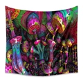 Psychedelic mushroom tapestry with vibrant neon colors for bohemian wall decoration - 73X95CM (Brushed Fabric) / HB100017