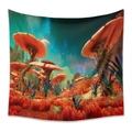 Bohemian mushroom tapestry with sci-fi alien landscape design for room wall decoration - SG45142A