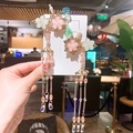 448-30# Lotus Tassel A Pair Of Hairclips