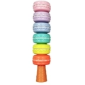 Stackable pastel macaron ice cream cone highlighter with bear head topper and 6 colors - Bulk Packaging / Solid Color New Stock Style