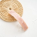 Pink marble acetate hair clip with silver spring metal fastener for women's elegant styling - Acetate Pink Marble