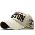 Berretto da baseball crema con ricamo Boston 3D e rete posteriore traspirante - Crema/Bordeaux (03)