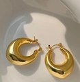 D0446 Herzförmige Ohrringe-gold