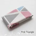 Washable four-season cat bed with pink triangle geometric pattern fabric - Pink Triangle (Cloth Only)