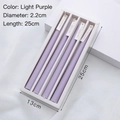 Set of 4 lavender long tapered scented candles in a minimalist gift box - Lavender Scented Candle / Lavender