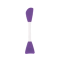 Dual-ended purple silicone face mask brush for facial cleansing and mud mask application - Shovel/Knife Shape Blue-Purple