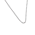 Minimalist silver bow knot necklace with classic bead chain design for women - Silver Bead Chain
