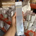 Clear plastic jewelry packaging bags with hanging hole 5x26.5cm 200pcs pack - 5*26.5 Packaging Bag (approx. 100pcs)
