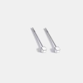 Quadratische Ohrstecker / Markierung Von S999-material